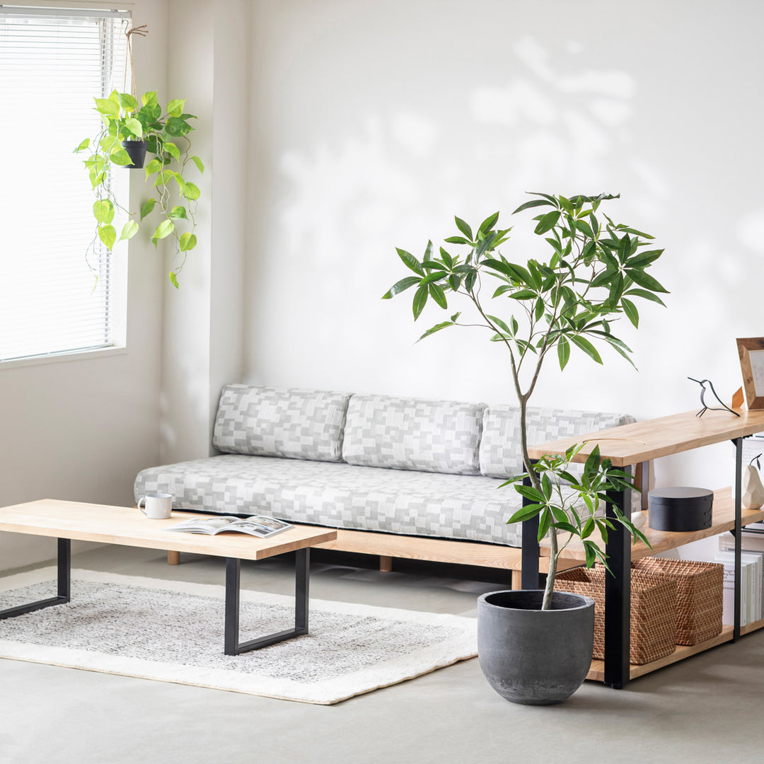 フェイクグリーンパキラ 約1メートル 白鉢 パキラモデレートポット 100cm- フェイクグリーン専用通販サイト