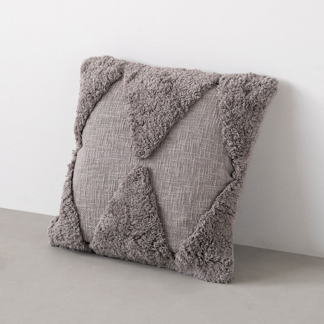 Shaggy - Cotton ダイヤモチーフの ハンドメイド クッション