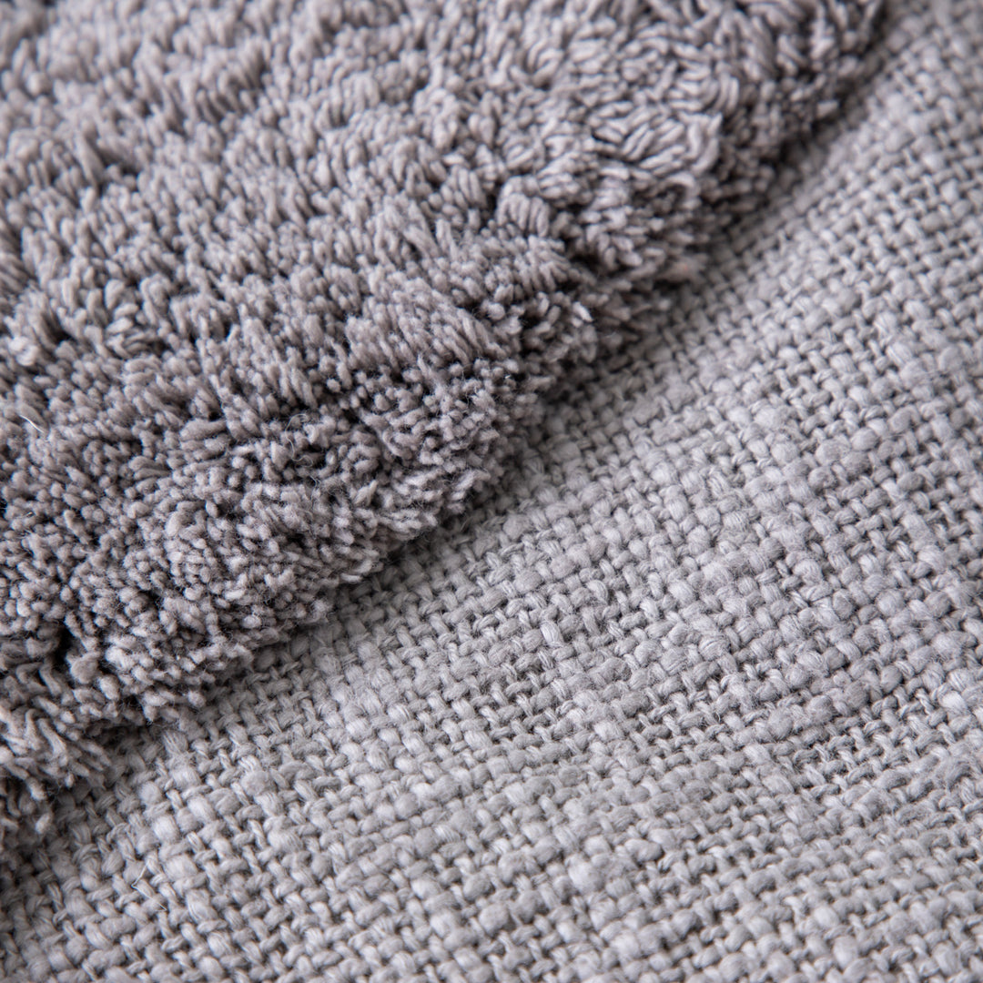 Shaggy - Cotton ダイヤモチーフの ハンドメイド クッションカバー