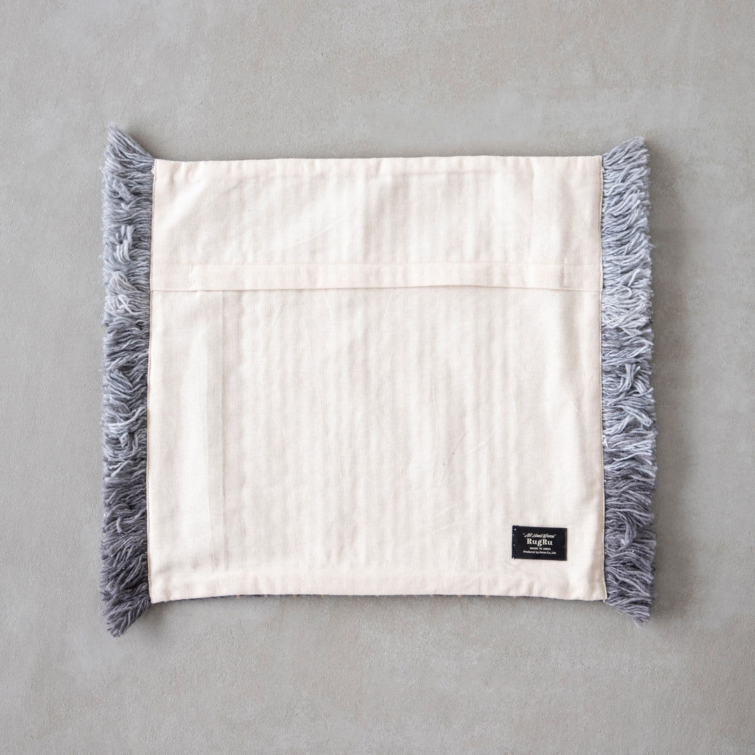 Stitch - Fade グレイッシュな ハンドメイド クッションカバー