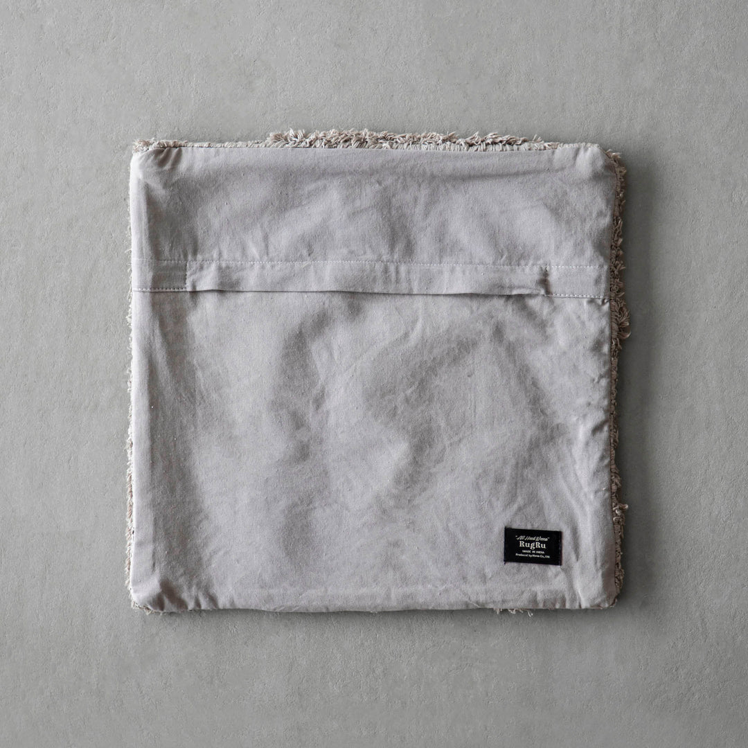 立体感のある織りの シンプルなクッションカバー - Gray – KANADEMONO