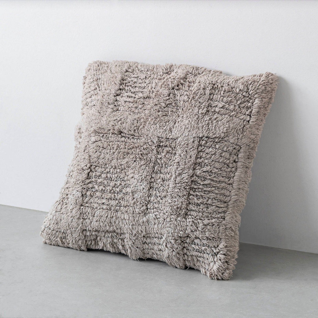 スタディオクリップ　クッションカバー　グレー　フリンジ　インテリア　シンプル スタディオクリップ クッションカバー グレー フリンジ