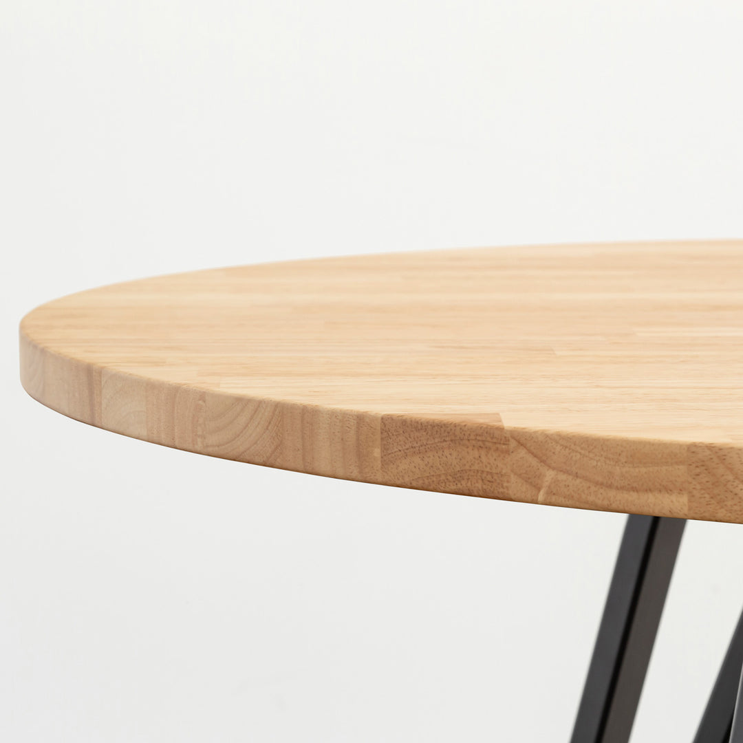 THE CAFE TABLE / ラバーウッド Black Steel トライアングル 4pin