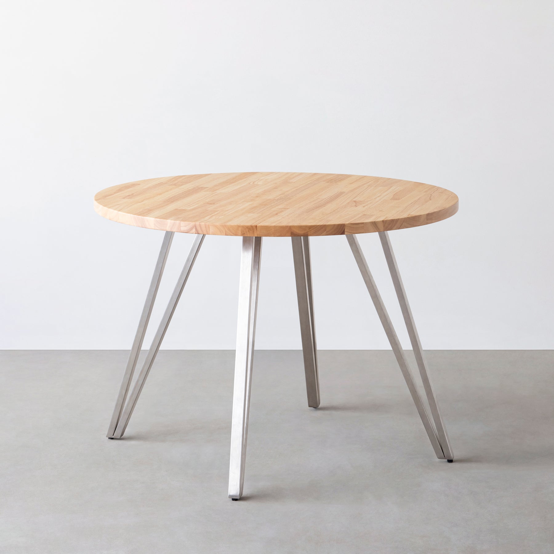 STAINLESS LEG CAFE TABLE – KANADEMONO