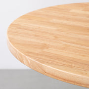 THE CAFE TABLE / ラバーウッド　White Steel 4本脚 × ラウンド φ61 - 80
