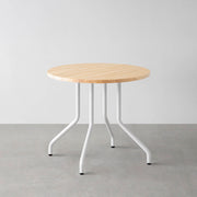 THE CAFE TABLE / パイン　White Steel 4本脚 × ラウンド φ61 - 80
