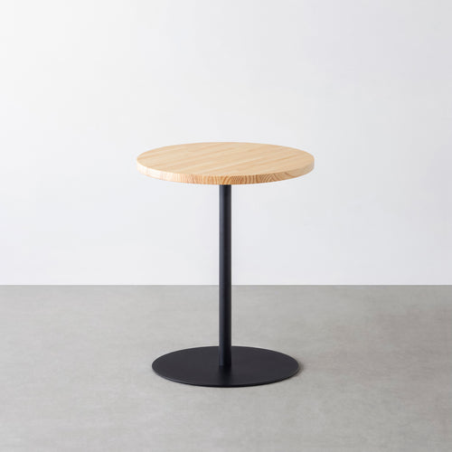 THE CAFE TABLE / パイン Black Steel 1本脚 × ラウンド φ50 - 60
