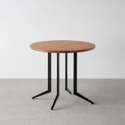 THE CAFE TABLE / ラバーウッド　Black Steel 4本脚 × ラウンド φ61 - 80