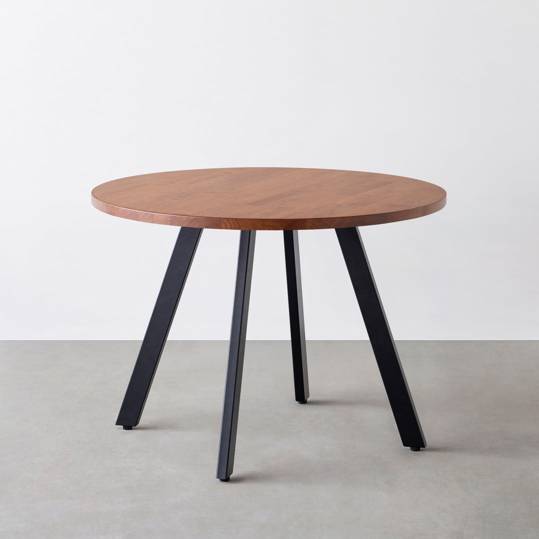 THE CAFE TABLE / ラバーウッド Stainless 3pin × ラウンド φ60