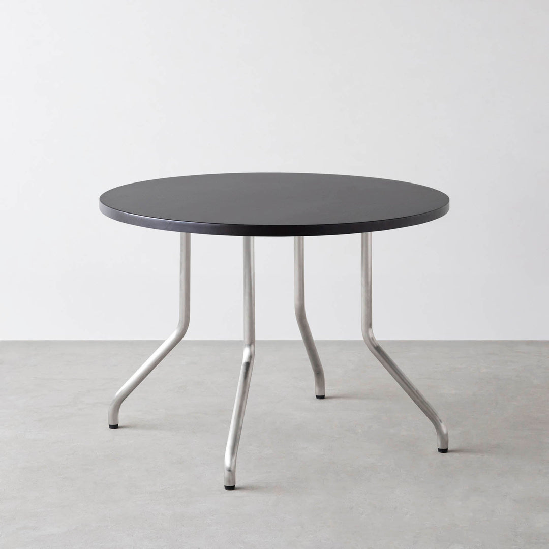 THE CAFE TABLE / ラバーウッド Stainless 4本脚 × ラウンド φ81 - 100