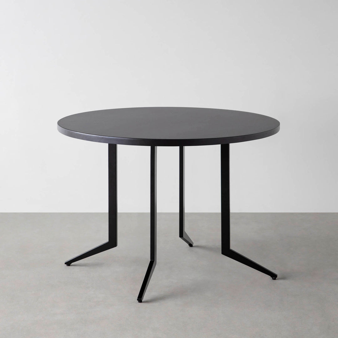 【4/13まで】かなでもの ラウンドテーブル リノリウム 100cm KanademonoCafetable_TeakBrownR
