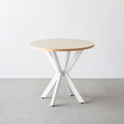 THE CAFE TABLE / リノリウム 全24色　White Steel カフェX × ラウンド φ71 - 80
