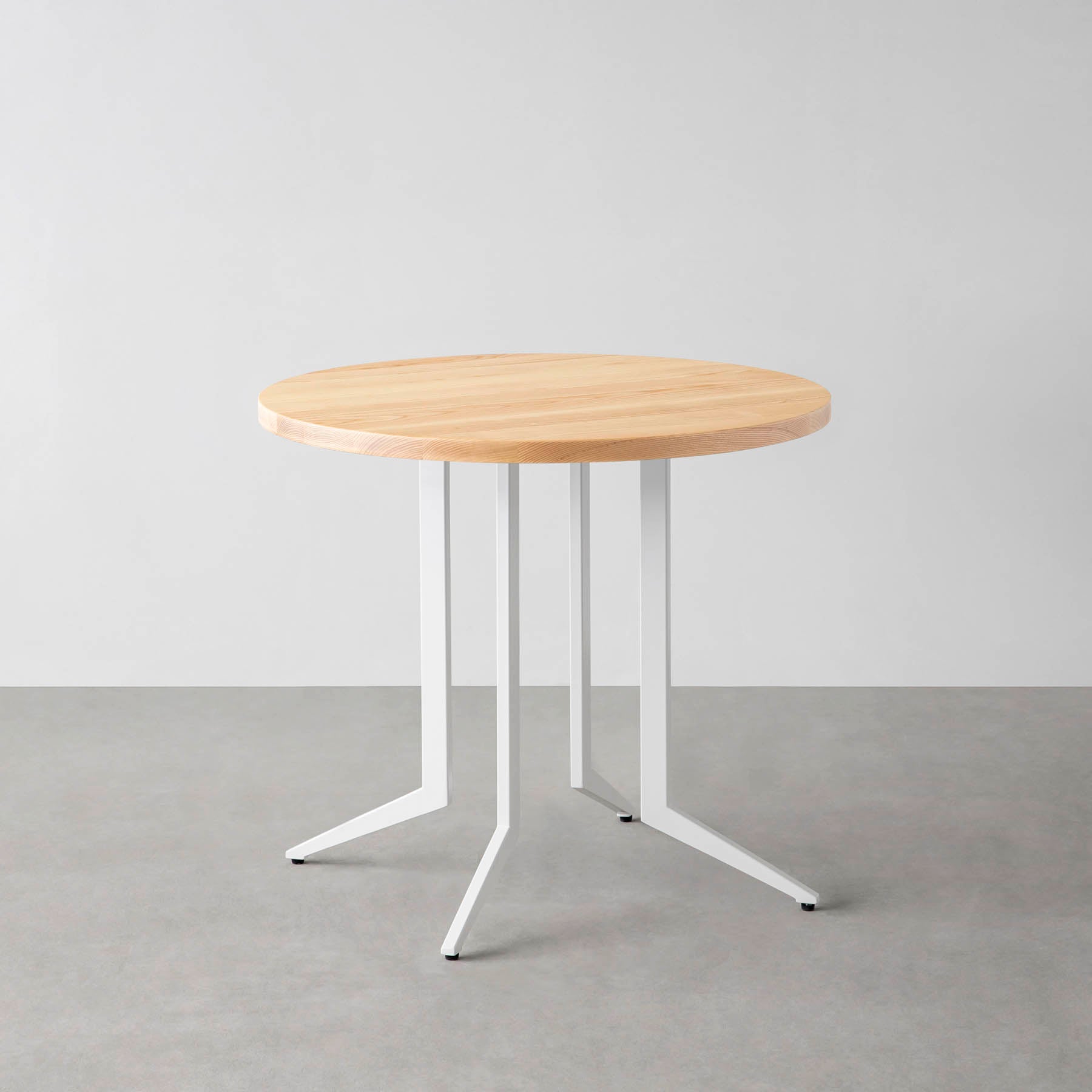 THE CAFE TABLE / 無垢 ホワイトアッシュ White Steel 4本脚