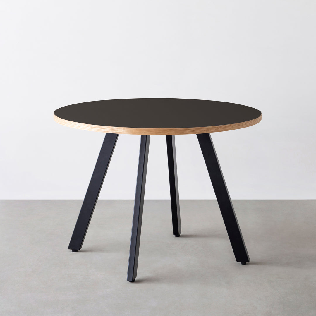 THE CAFE TABLE / リノリウム 全24色 Black Steel 4本脚