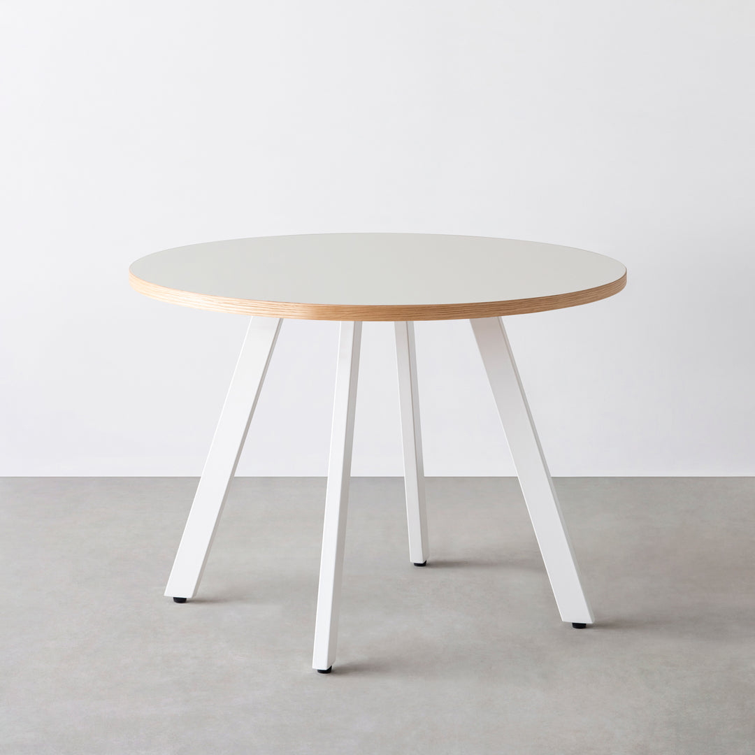 THE CAFE TABLE / リノリウム 全24色 White Steel 4本脚