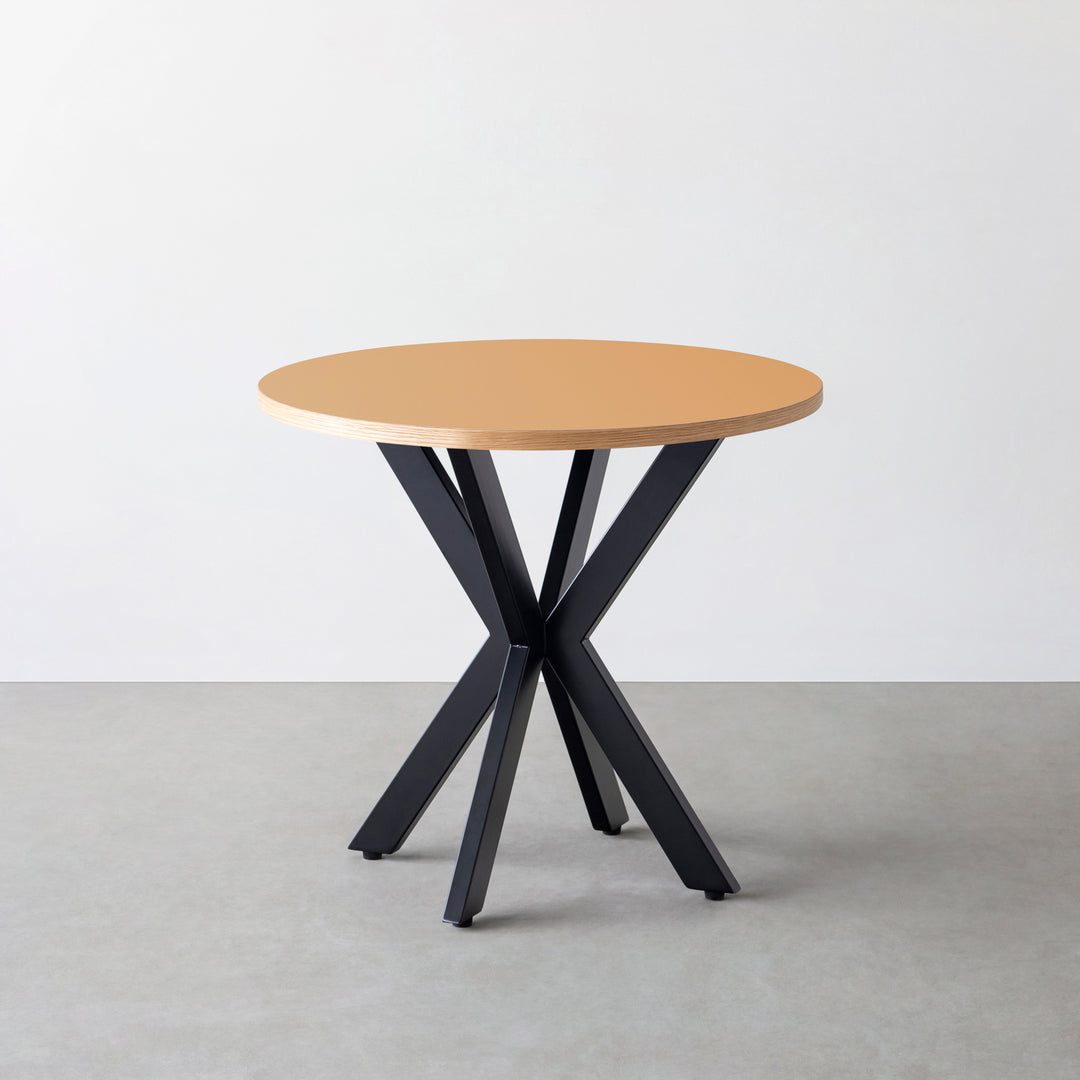 THE CAFE TABLE / リノリウム 全24色 Black Steel カフェX