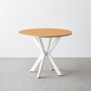 THE CAFE TABLE / リノリウム 全24色　White Steel カフェX × ラウンド φ81 - 90