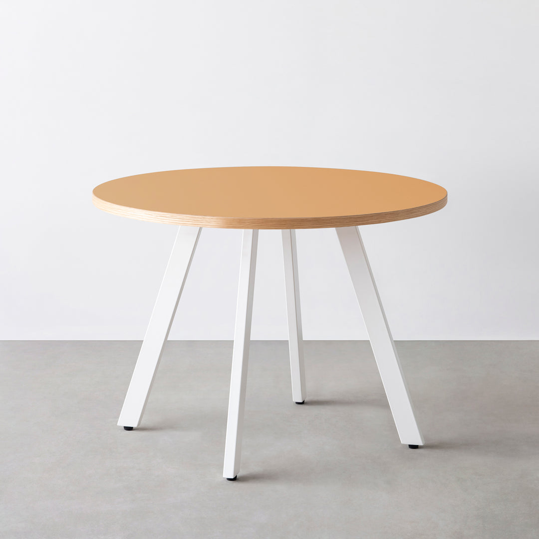 THE CAFE TABLE / リノリウム 全24色 White Steel 4本脚