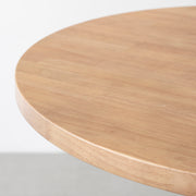 THE CAFE TABLE / ラバーウッド　White Steel 4本脚 × ラウンド φ61 - 80