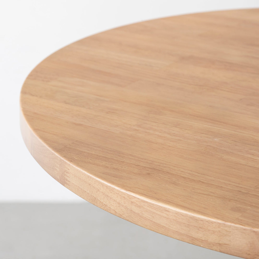 THE CAFE TABLE / ラバーウッド White Steel 4本脚 × ラウンド φ81