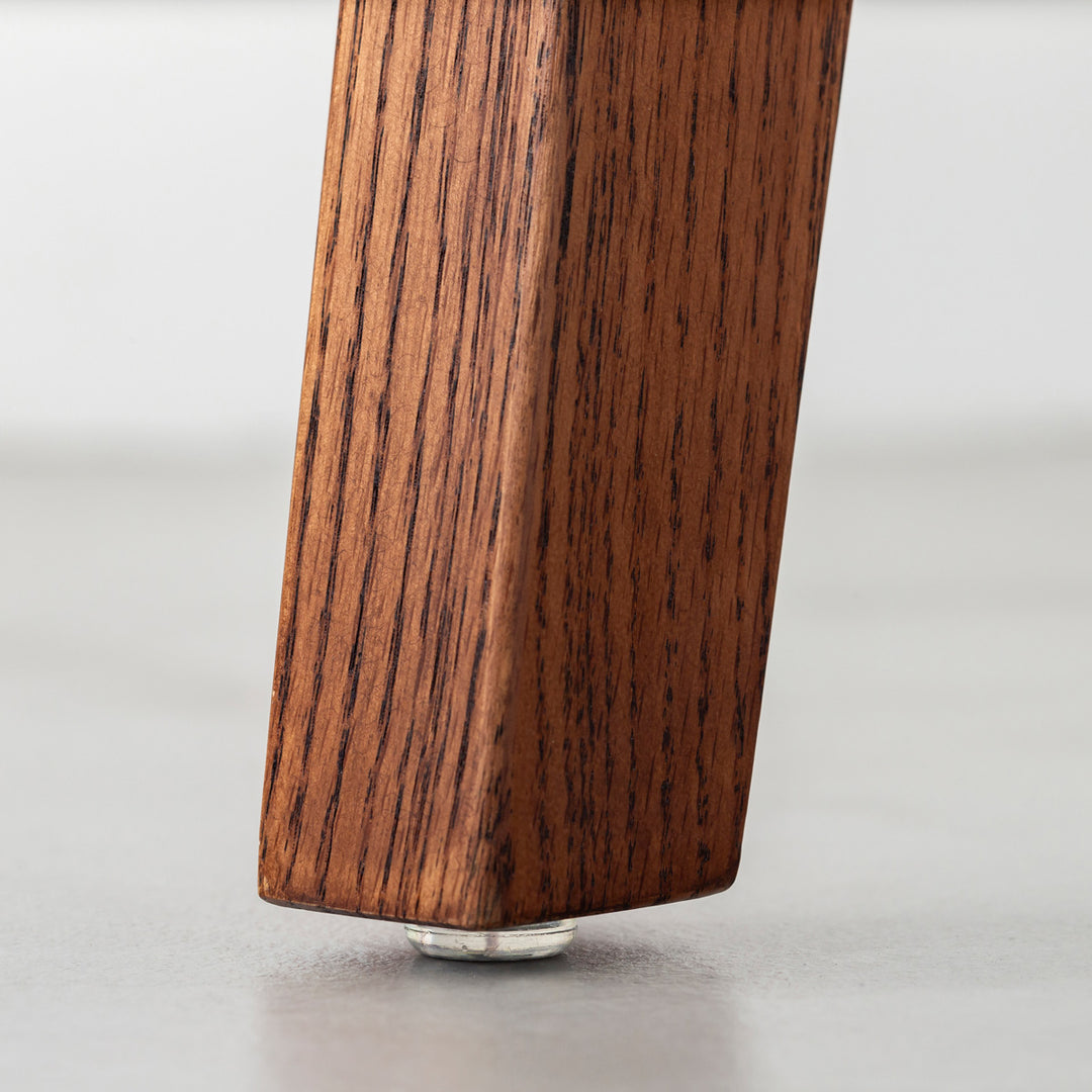 THE CAFE TABLE / ガラス × Pin 木製脚 オーク無垢材 – KANADEMONO