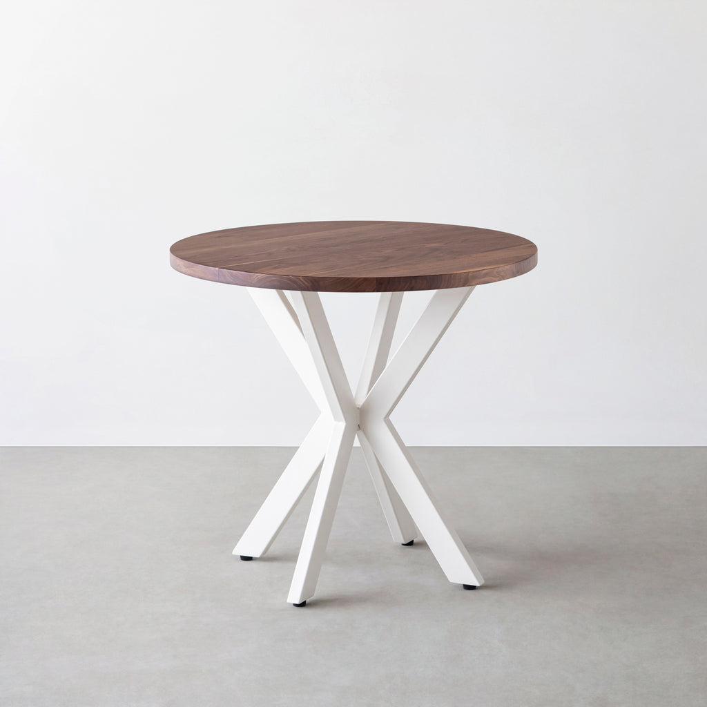 THE CAFE TABLE / 無垢 ウォルナット White Steel カフェX