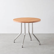 THE CAFE TABLE / 無垢 レッドオーク Stainless 4本脚 × ラウンド φ61