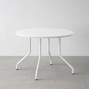 THE CAFE TABLE / FENIX NTM 全9色　White Steel 4本脚 × ラウンド φ81 - 100