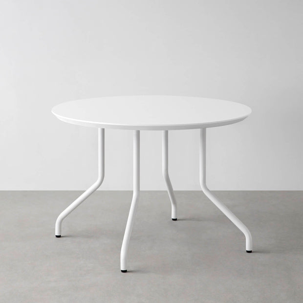THE CAFE TABLE / FENIX NTM 全9色　White Steel 4本脚 × ラウンド φ81 - 100