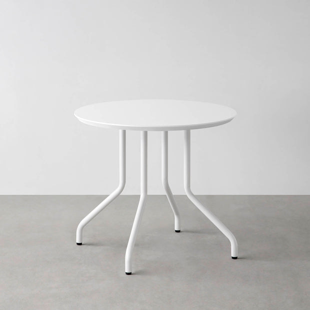 THE CAFE TABLE / FENIX NTM 全9色　White Steel 4本脚 × ラウンド φ61 - 80