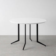 THE CAFE TABLE / FENIX NTM 全9色　Black Steel 4本脚 × ラウンド φ81 - 100