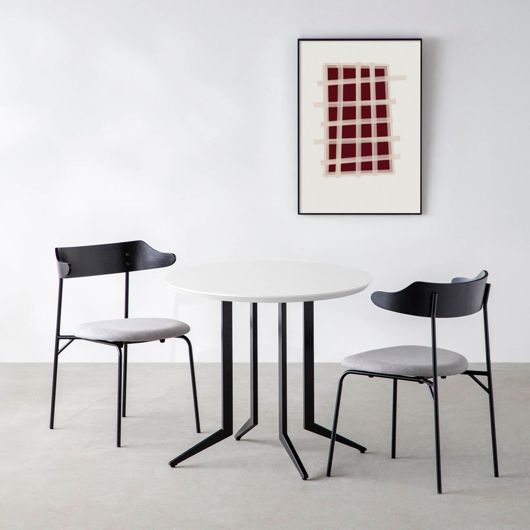 THE CAFE TABLE / FENIX NTM 全9色 Black Steel 4本脚 × ラウンド φ61