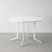 THE CAFE TABLE / FENIX NTM 全9色　White Steel 4本脚 × ラウンド φ81 - 100