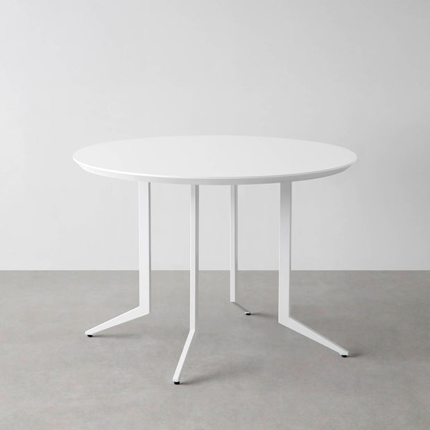 THE CAFE TABLE / FENIX NTM 全9色　White Steel 4本脚 × ラウンド φ81 - 100