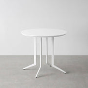 THE CAFE TABLE / FENIX NTM 全9色　White Steel 4本脚 × ラウンド φ61 - 80