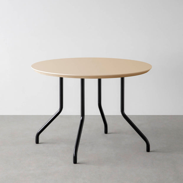 THE CAFE TABLE / FENIX NTM 全9色　Black Steel 4本脚 × ラウンド φ81 - 100