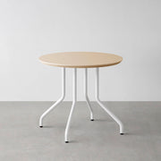 THE CAFE TABLE / FENIX NTM 全9色　White Steel 4本脚 × ラウンド φ61 - 80