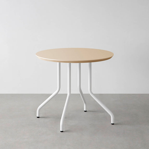 THE CAFE TABLE / FENIX NTM 全9色　White Steel 4本脚 × ラウンド φ61 - 80