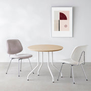 THE CAFE TABLE / FENIX NTM 全9色　White Steel 4本脚 × ラウンド φ61 - 80