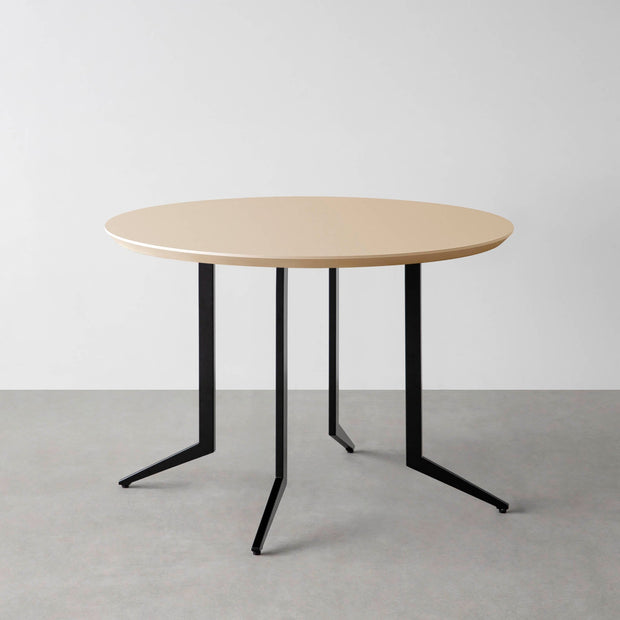 THE CAFE TABLE / FENIX NTM 全9色　Black Steel 4本脚 × ラウンド φ81 - 100
