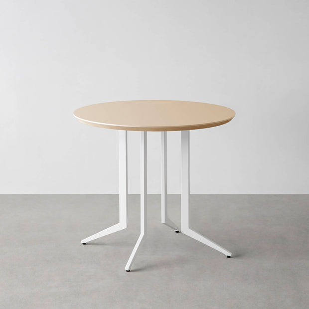 THE CAFE TABLE / FENIX NTM 全9色　White Steel 4本脚 × ラウンド φ61 - 80
