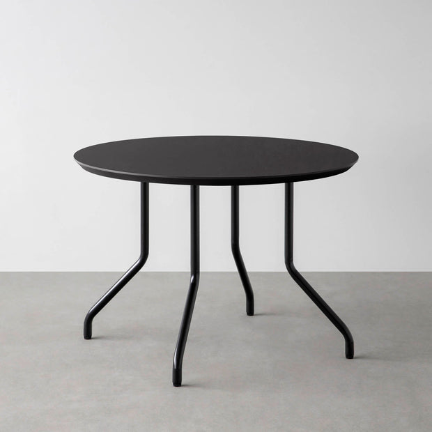 THE CAFE TABLE / FENIX NTM 全9色　Black Steel 4本脚 × ラウンド φ81 - 100