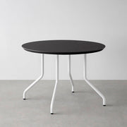 THE CAFE TABLE / FENIX NTM 全9色　White Steel 4本脚 × ラウンド φ81 - 100