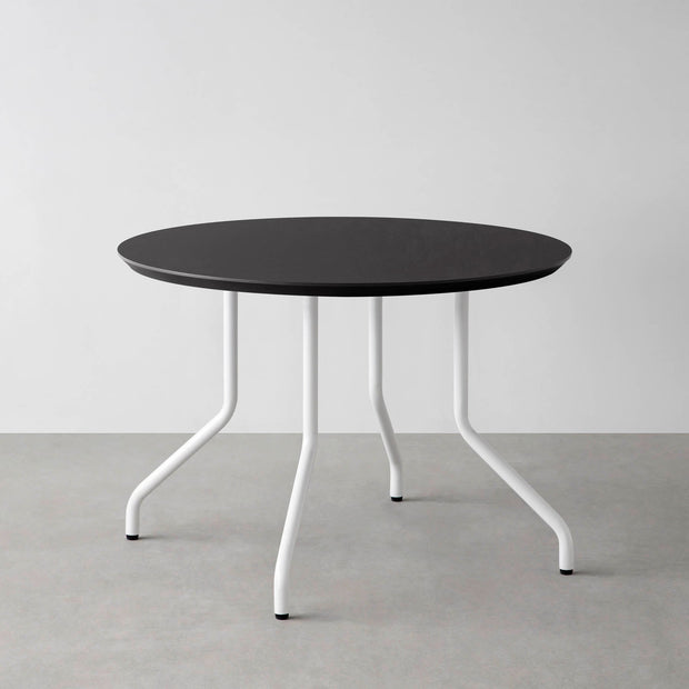 THE CAFE TABLE / FENIX NTM 全9色　White Steel 4本脚 × ラウンド φ81 - 100