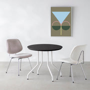 THE CAFE TABLE / FENIX NTM 全9色　White Steel 4本脚 × ラウンド φ61 - 80