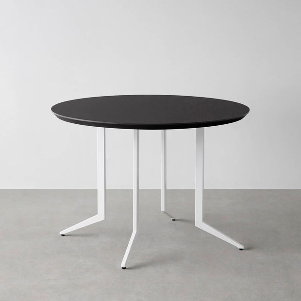THE CAFE TABLE / FENIX NTM 全9色　White Steel 4本脚 × ラウンド φ81 - 100
