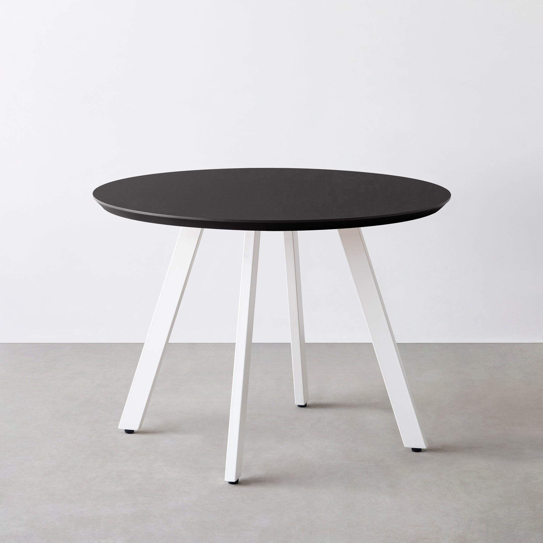 THE CAFE TABLE / ラバーウッド Stainless 3pin × ラウンド φ60