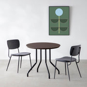 THE CAFE TABLE / FENIX NTM 全9色　Black Steel 4本脚 × ラウンド φ61 - 80