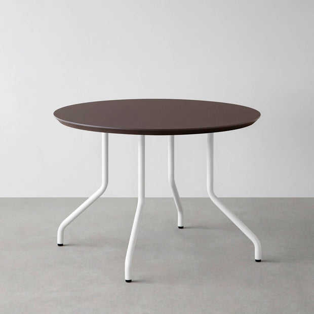 THE CAFE TABLE / FENIX NTM 全9色　White Steel 4本脚 × ラウンド φ81 - 100