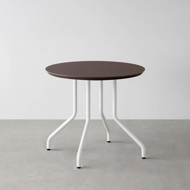 THE CAFE TABLE / FENIX NTM 全9色　White Steel 4本脚 × ラウンド φ61 - 80
